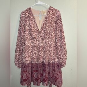 Japna Floral Long Sleeve Dress